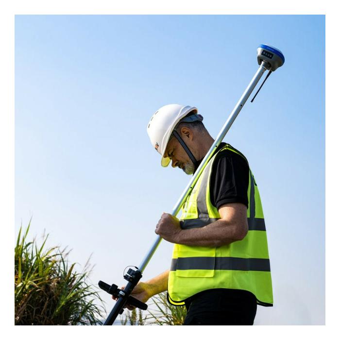 GNSS CHC i73 s IMU jednotkou pro měření sklonu a kontrolerem HCE320