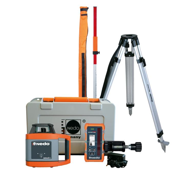 Rotační laser Nedo Sirius H + stativ a lať
