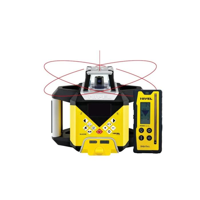 Set - Rotační laser Nivel System NL620R výsuvný stativ + lat´