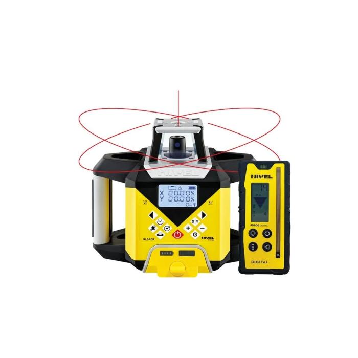 Set - Rotační laser Nivel System NL640 digitální sklon výsuvný stativ + lat´