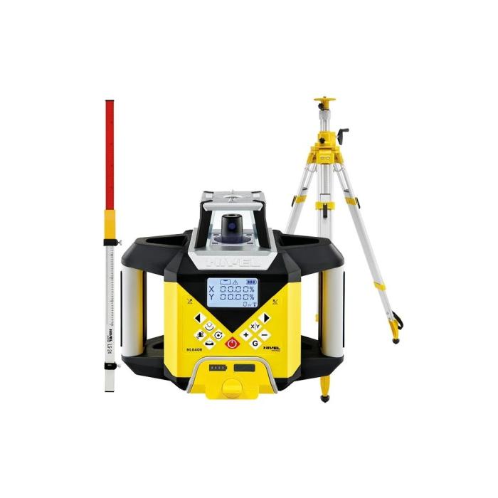 Set - Rotační laser Nivel System NL640 digitální sklon výsuvný stativ + lat´