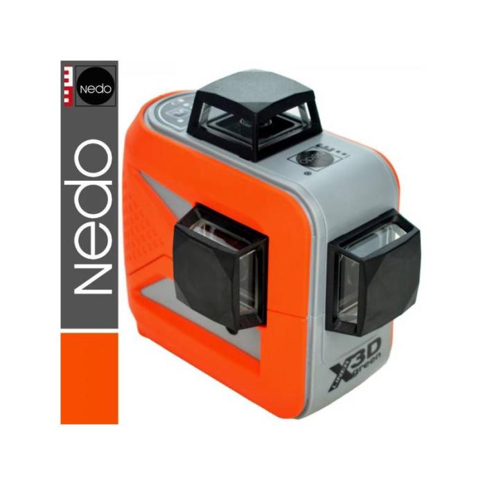 Nedo X-liner 3D Green. Křížový laser, zelený.